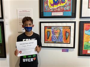 Award winner at the Word & Image exhibit 